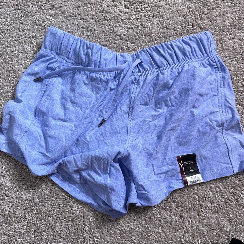NEW with Tags. Women's Blue Drawstring Athletic Shorts